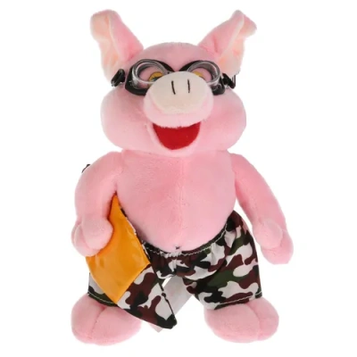 «ИГРАЕМ ВМЕСТЕ» Мягкая игрушка  Поросенок - серфер, 20см