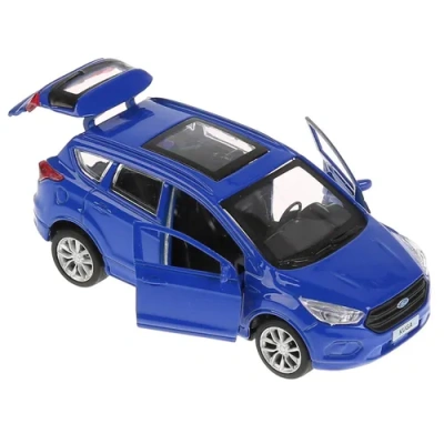 ТМ Технопарк. Машина металл «FORD KUGA» 12см, открыв. двери, инерц, СИНИЙ