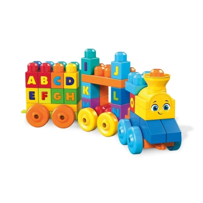Mega Bloks Конструктор Поезд Алфавит