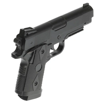 Пистолет металл.,съемный магазин, с пульками