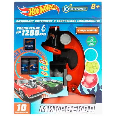 Игрушка опыты ХОТ ВИЛС "iq эксперименты" микроскоп hotwheels ИГРАЕМ ВМЕСТЕ 