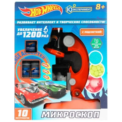 Игрушка опыты ХОТ ВИЛС «iq эксперименты» микроскоп hotwheels ИГРАЕМ ВМЕСТЕ 