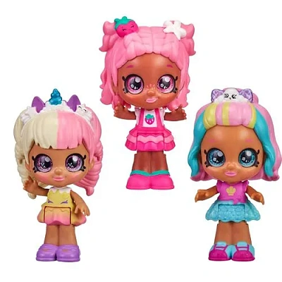 Kindi Kids Игровой набор 3 мини-куклы