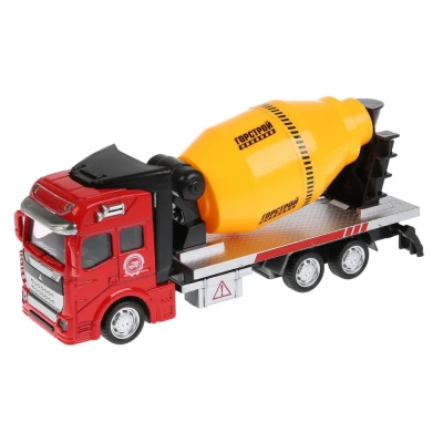 ТМ Технопарк. Машина металл «БЕТОНОМЕШАЛКА»,длина 19см, инерц, подв. элем.