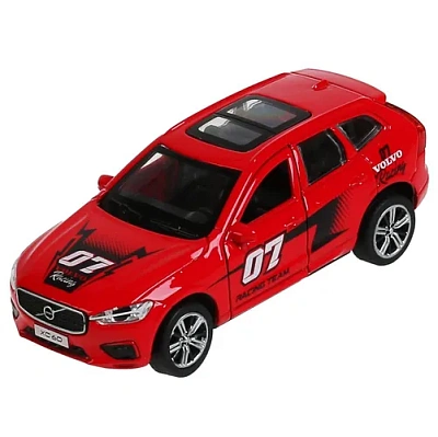 Машина металл "volvo xc60 r-desing спорт" 12см, инерц., красный в кор. Технопарк