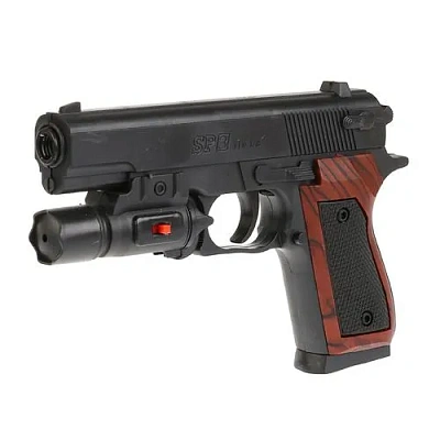 Пистолет с лаз. прицелом ,с пульками