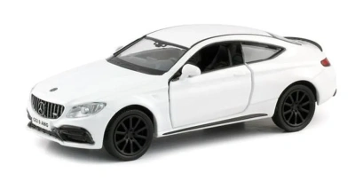 Машина металлическая RMZ City 1:32 Mercedes-Benz C63 S AMG Coupe 2019 (цвет белый)