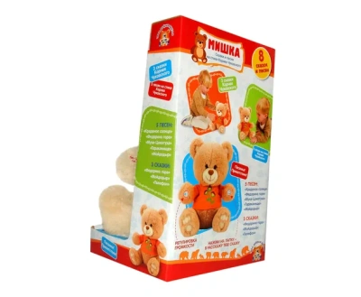 Мульти Пульти Мягкая игрушка Стихи и песни К.Чуковского «Мишка» 25 см