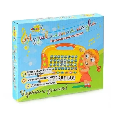Игрушка планшет развивающий Altacto «Музыкальная наука» (обучающие игры, звуки)