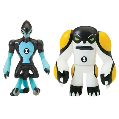 Ben 10 Набор из 2 разборных фигурок и ключа (Молния и Ядро)