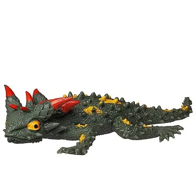 Юный натуралист. Коллекция "Рептилии" фигурка "Ящерица" (темно-зеленая с яркими пятнами и острыми ши