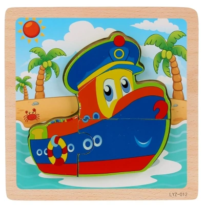 Игрушка дер. «Буратино» вкладыши Транспорт, 15х15 см, в ассорт., термопленка (русс. уп.)