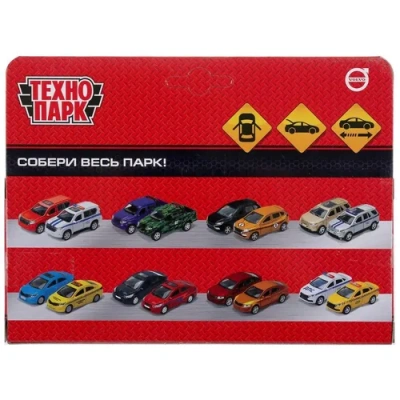 Машина металл VOLVO xc60 r-design матовый синий 12 см, двери, багаж, в кор. Технопарк