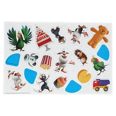 Истории на магнитах. Буба. Магнитная игра в кор. 15 магнитов, 4 игровых поля.Умные игры 