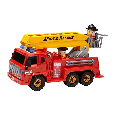 Дасунг Игровой набор Пожарная машина с двумя фигурками Daesung