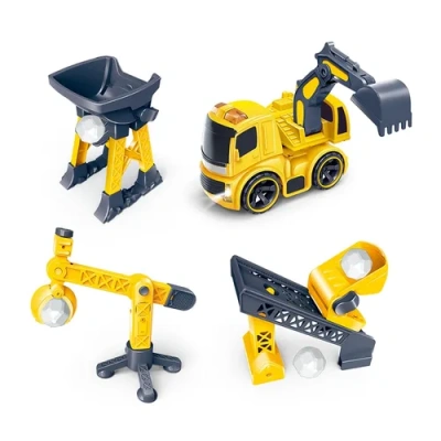 Игровой набор Handers «Карьерная техника» (21 см, фрикц. автомоб., 3 вида техн., свет, звук