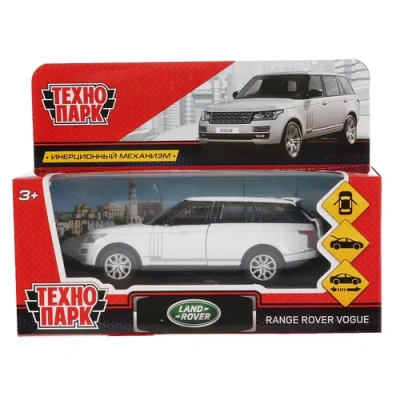 Машина металл «RANGE ROVER VOGUE» 12см, открыв. двери, инерц, БЕЛЫЙ, в кор. Технопарк