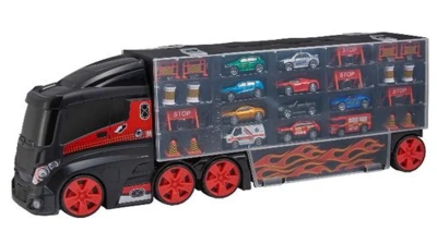 Игровой набор для детей Teamsterz «Автоперевозчик с 10 премиум машинками»