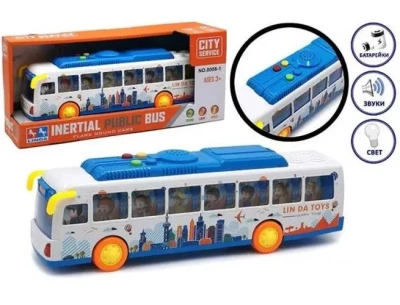 Машинка на батарейках, свет/звук, в коробке