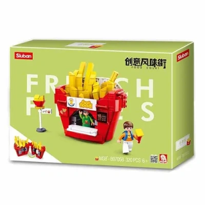Конструктор пластмассовый Sluban «Фуд-корт: Картошка фри» (320 дет.)