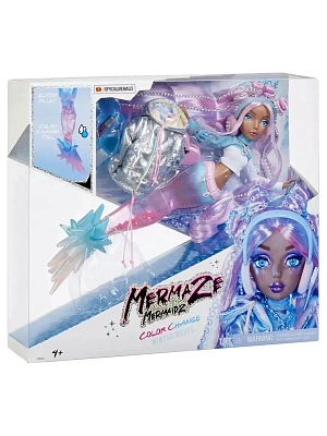 Mermaze Mermaidz модная кукла-русалка Harmonique, сюрприз с изм. цвета, с акс.