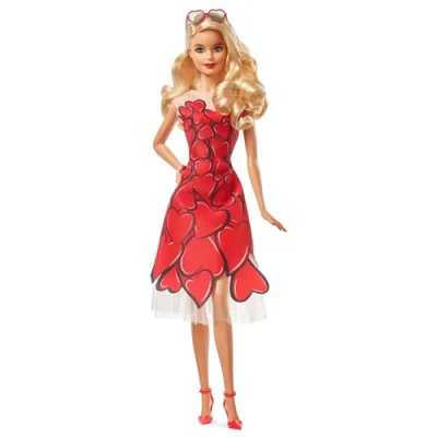 Barbie коллекционная кукла в в красном платье