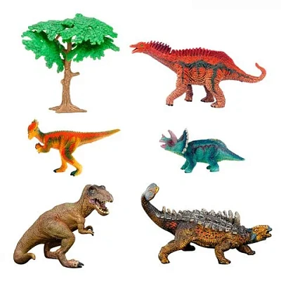 Динозавры и драконы для детей серии "Мир динозавров": пахицефалозавр, анкилозавр, ураноза