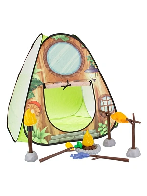 Набор "Турист": палатка с аксессуарами :фонарь и костер со свет,звуковыми  эффектами