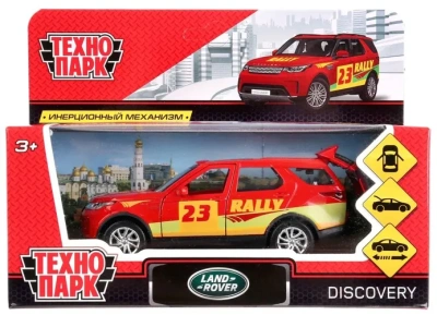 Машина металл LAND ROVER DISCOVERY СПОРТ 12см, открыв. двери, инерц, в кор. Технопарк