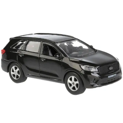 Машина металл KIA Sorento Prime черный 12 см, откр.дв., багаж., инерц. Технопарк