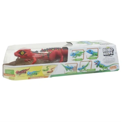 Игрушка Робо-ящерица RoboAlive(Красная), 2 х1,5vAA бат (в компл не входят) 40х13х10см
