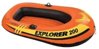 Лодка Explorer 200, 2 местная, 185 х 94 х 41 см, от 6 лет, до 95 кг, 58330NP INTEX