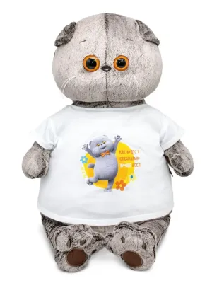 BUDI BASA Басик в футболке с принтом "Мультсериал" 60 см