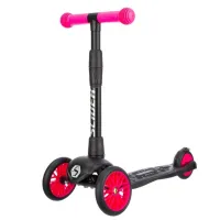 Самокат трехколесный Slider Sport, складной, с фонариком, цвет: фуксия