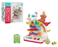 Развивающий игровой центр, лабиринт, ксилофон, сова-неваляшка, птичка, червячки, машинка