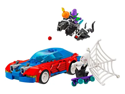 Конструктор LEGO Гоночный автомобиль Человека-Паука и Зеленый гоблин Венома