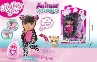 Кукла “Kaibibi-animal. Леопард“, 30см, с аксессуарами, со звуковыми эффектами, в коробке