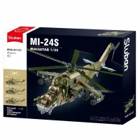 Конструктор пластиковый Sluban Армия.Вертолёт 3в1(Арт.M38-B1137)