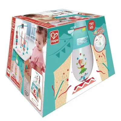 Развивающий детский куб “Цирк“, лабиринт, счеты, подсветка 