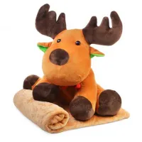Мягкая игрушка М1218 “Олененок“ с пледом, 50 см.