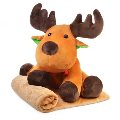 Мягкая игрушка М1218 “Олененок“ с пледом, 50 см.