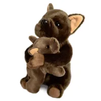 Мягкая Игрушка MAXITOYS, Французский Бульдог с Малышом, 25 см