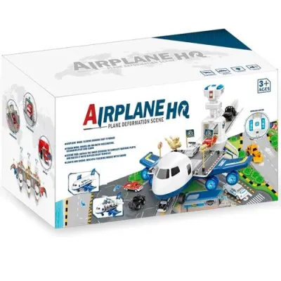 Игровой набор Etastra “Самолёт -парковка: полиция“ (59,5х35х23,5 см, свет, звук)