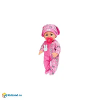 Пупс озвуч 30см, пьет, писает, закр. глазки, 4акс, 100 фраз КАРАПУЗ