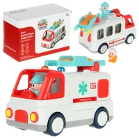 Развивающая игрушка "Скорая", на бат., в кор.