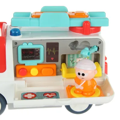 Развивающая игрушка "Скорая", на бат., в кор.