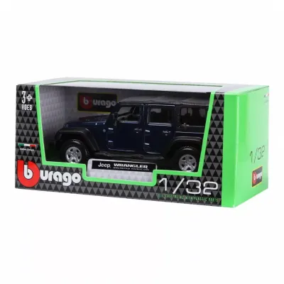 Машинка die-cast Jeep Wrangler Unlimited Rubicon, 1:32, синяя