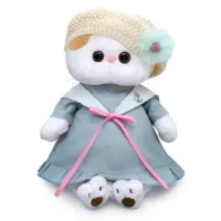 BUDI BASA Кошка Ли-Ли в морском платье и вязаном берете 27 см