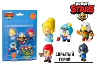Коллекционная фигурка Brawl Stars, 5 шт. в блистере, Пайпер, Мистер Пи, Кольт, Бо и Кроу