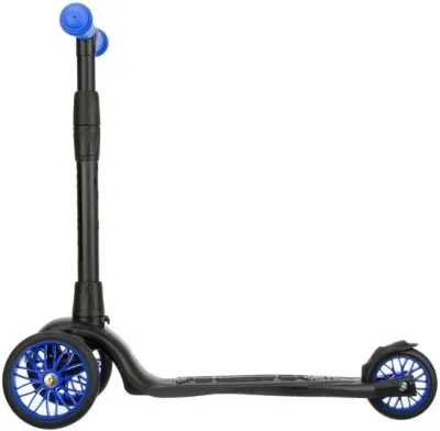 Самокат трехколесный Slider Sport, складной, с фонариком, цвет: синий